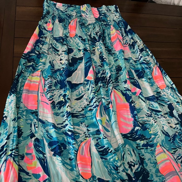 Lilly Pulitzer Hey Bay Bay Bohdi Maxi Skirt Size L - Picture 2 of 5